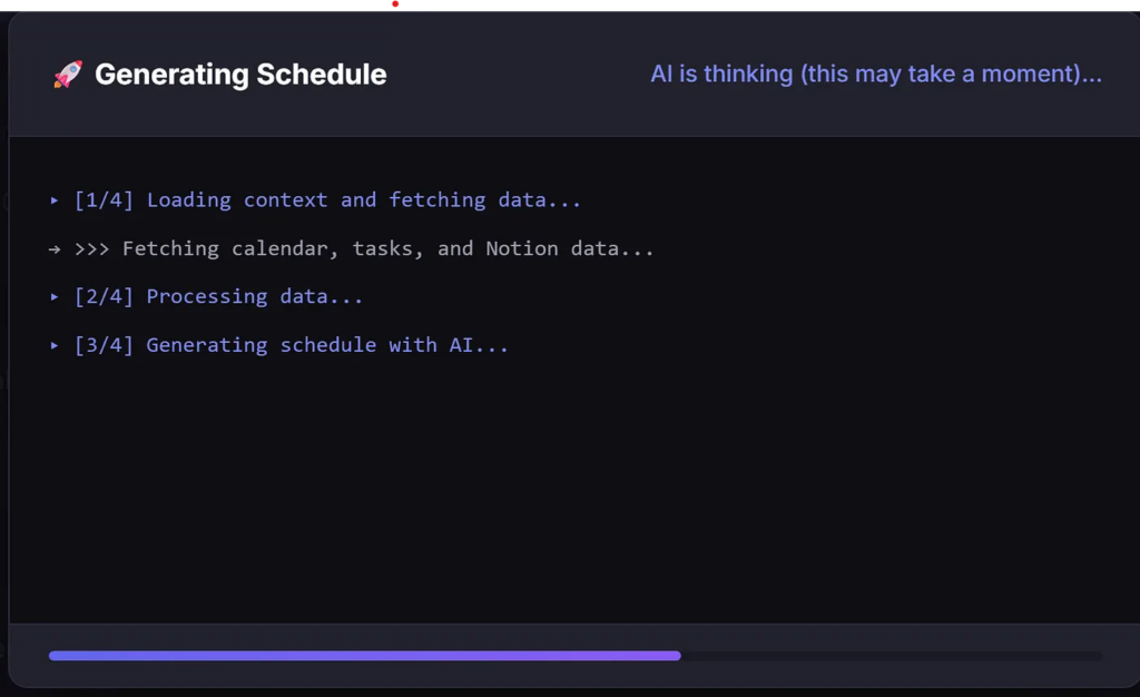 Фернау генерирует расписание