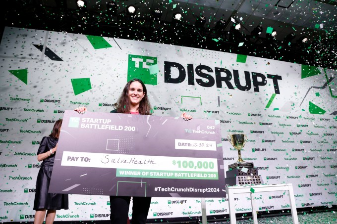 Salva Health Co-Founder & CEO Valentina Agudelo Vargas, winner of the Startup Battlefield 2024